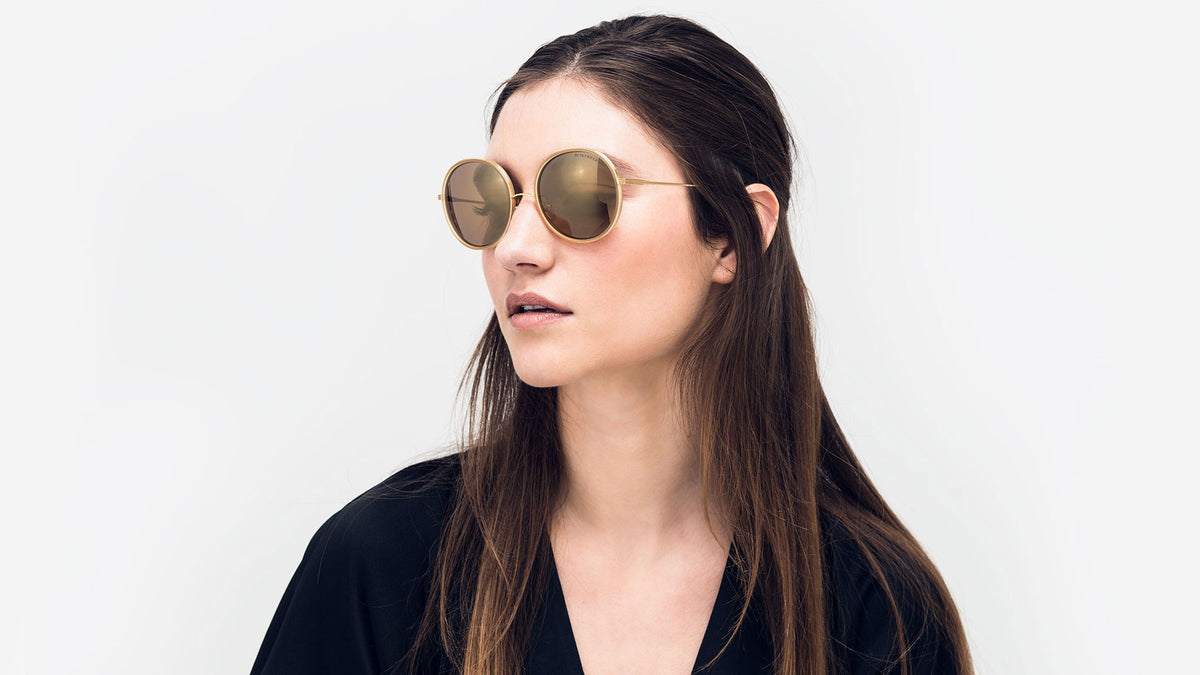 Women's Round Sunglasses Black Optical Tagged "active"