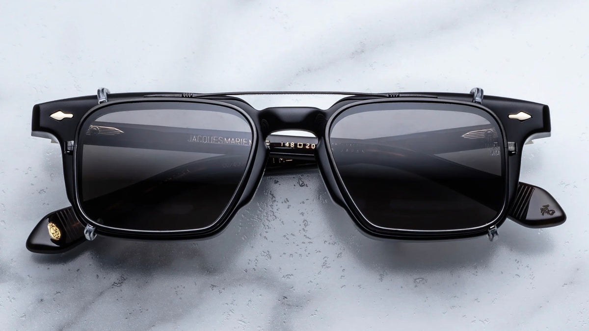 gasp ディビジョンクリューネック　ブラック　M Jacques Marie Mage Moscova Clip On - Black | Eyeglasses | Black