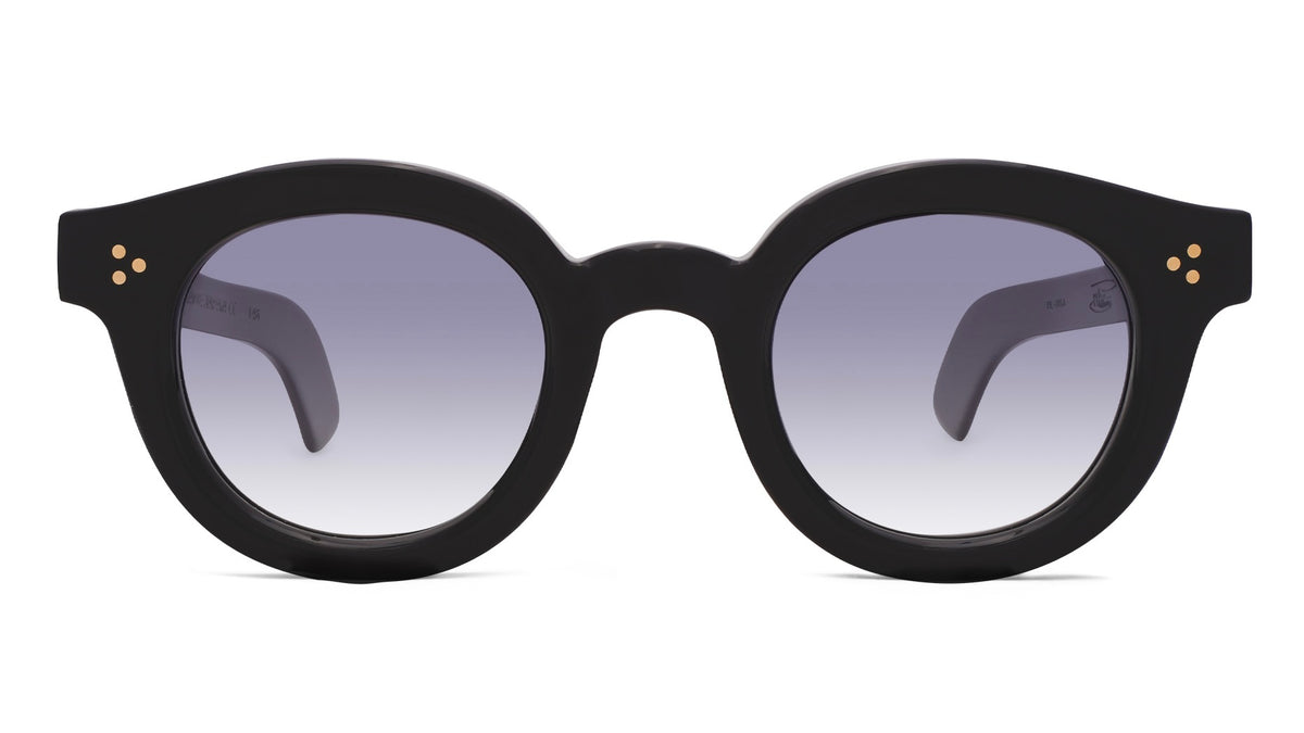 Max Pittion Panto - SUN Piano Black | Sunglasses | Black Optical