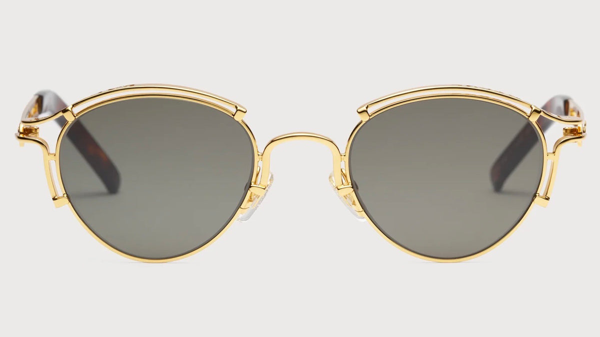 Jean Paul Gaultier Sourcil - Gold | Sunglasses | Black Optical