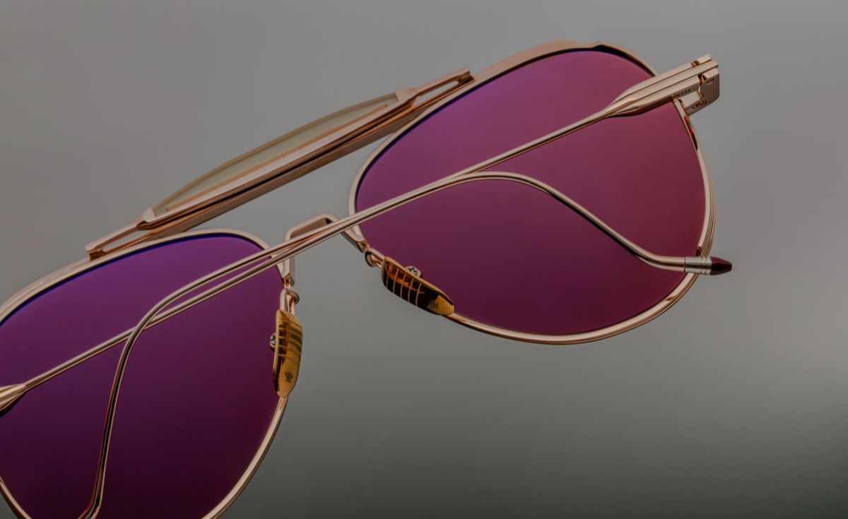 Jacques Marie Mage Gonzo Peyote 2 Rose Gold Sunglasses Black Optical