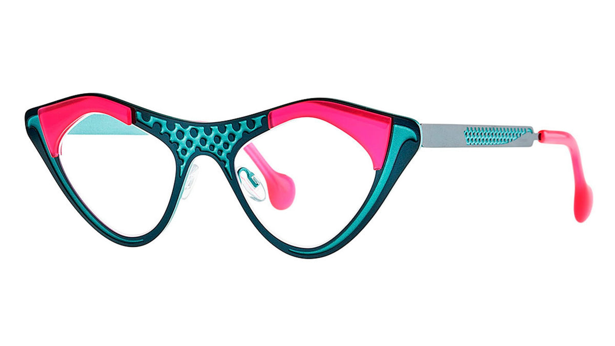 Theo Liz Pink Candy Eyeglasses Black Optical