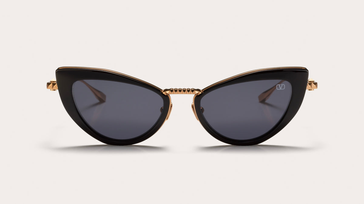 Studs Structure cat-eye sunglasses in Black