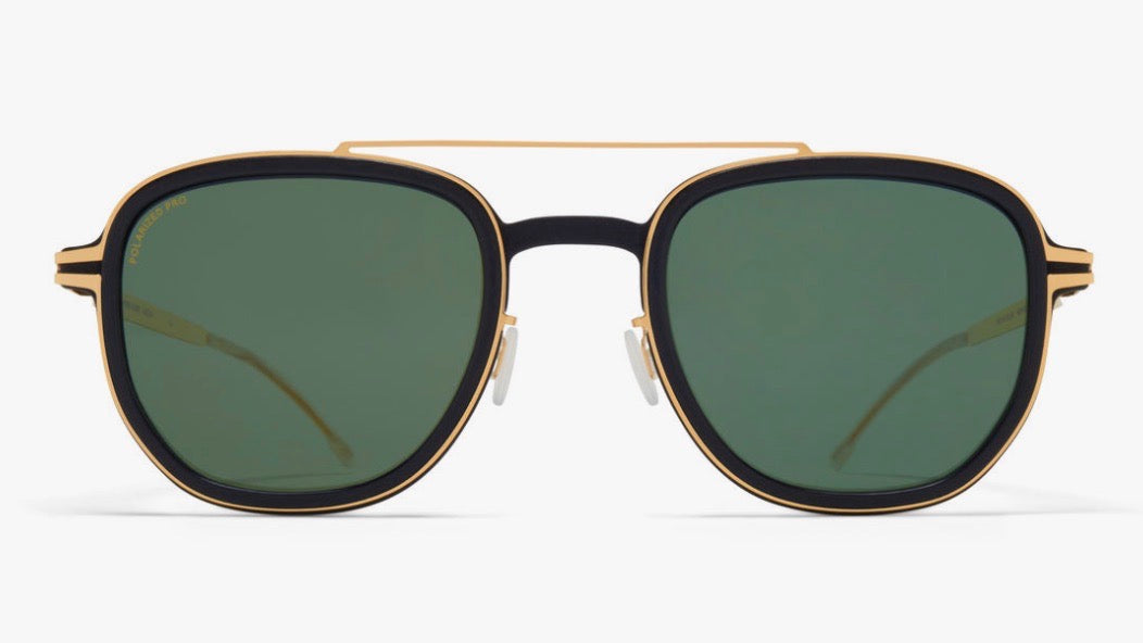 ALDER-Pitch Black / Glossy Gold / Polarized Pro Green