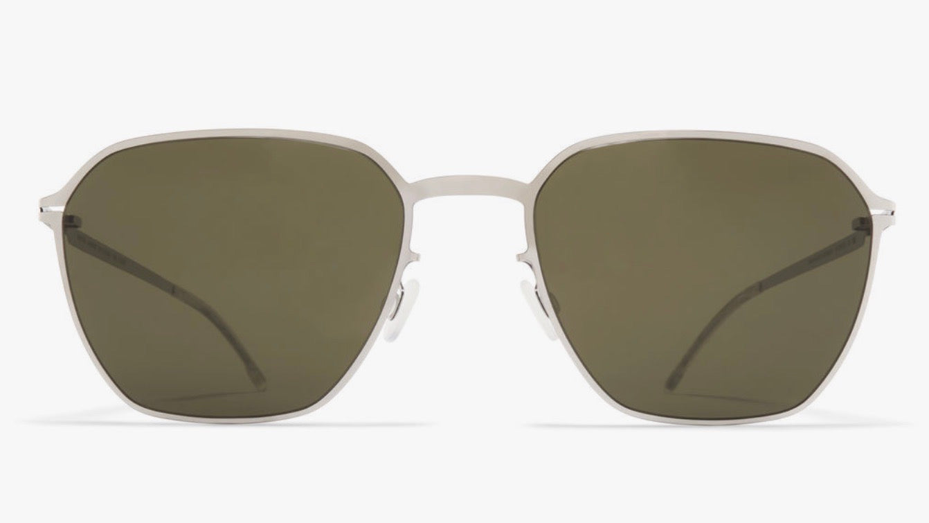 ANDERS-Shiny Silver / Rawgreen Solid