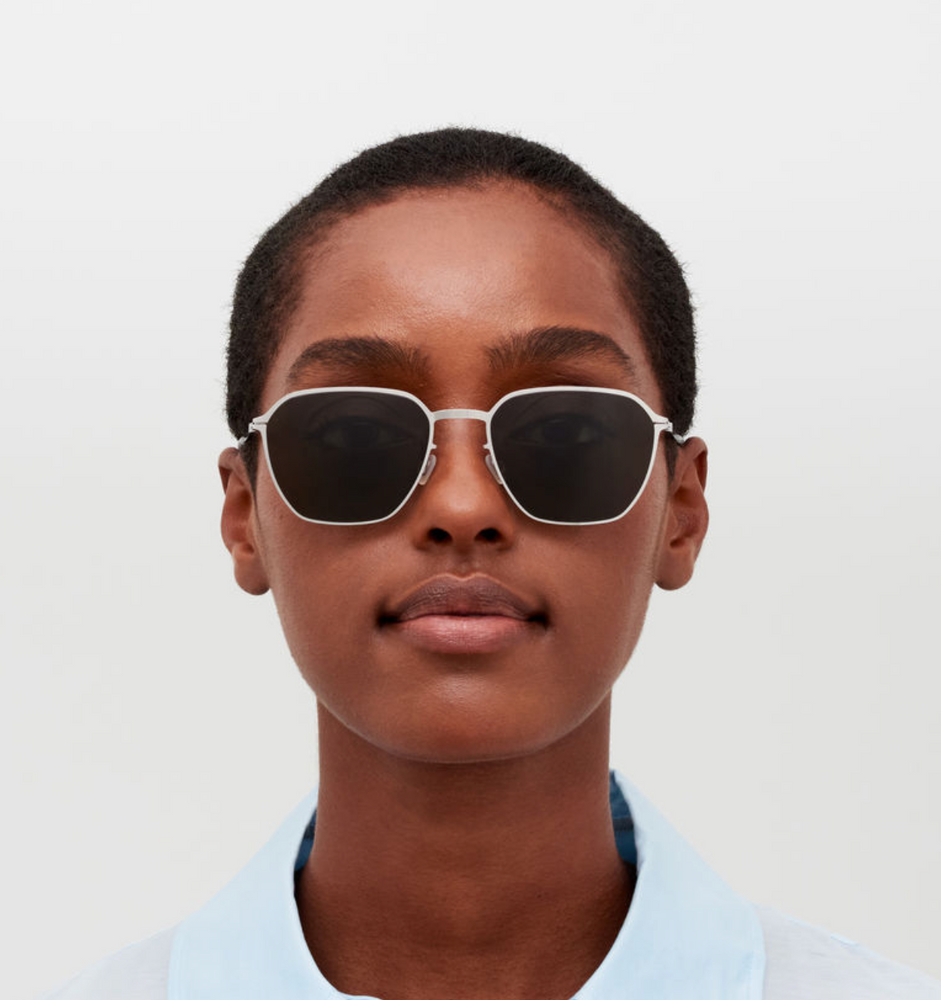 ANDERS-Shiny Silver / Rawgreen Solid