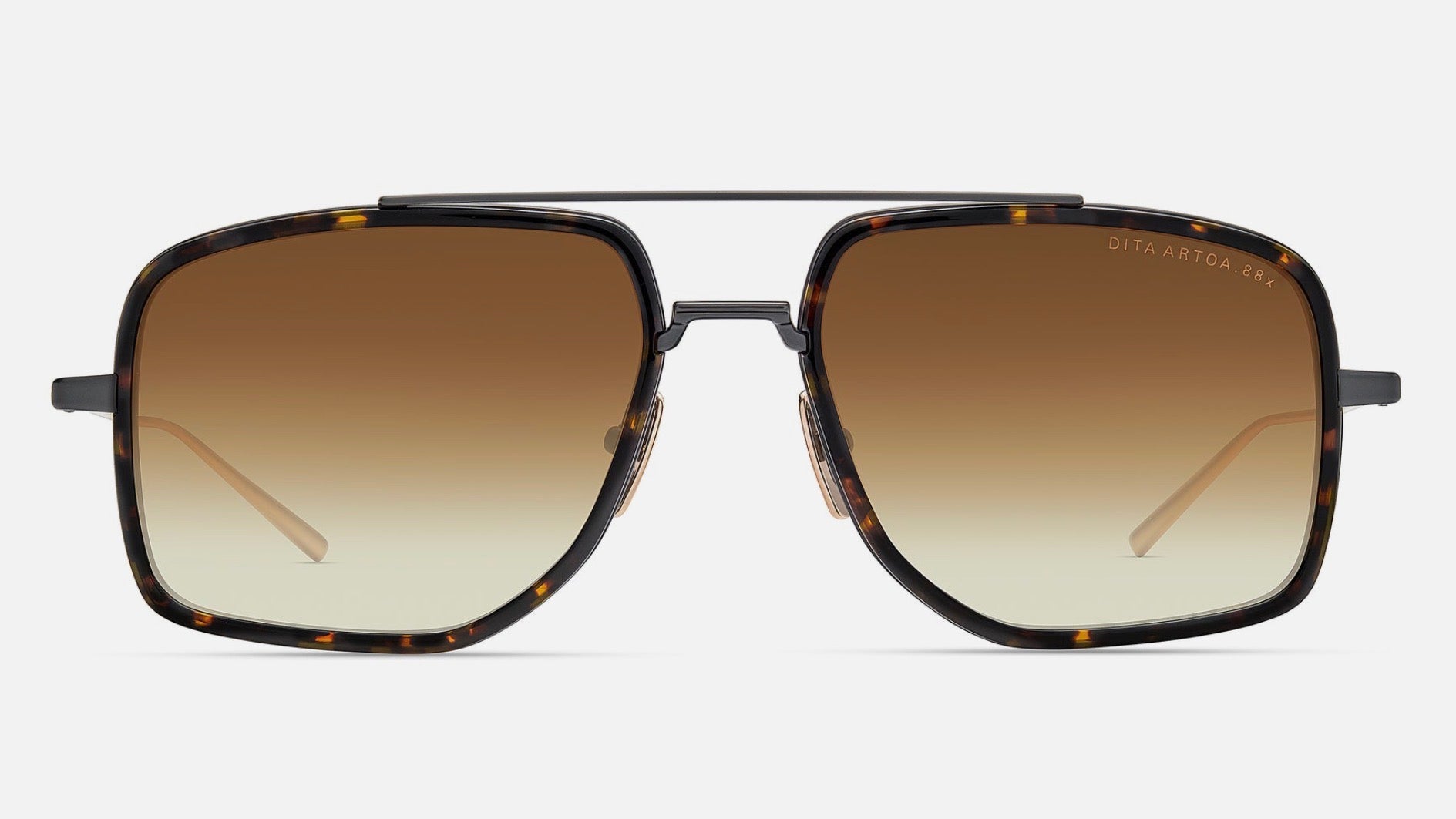 ARTOA 88x-Matte Black / Dark Tortoise / White Gold / Dark Brown to Clear