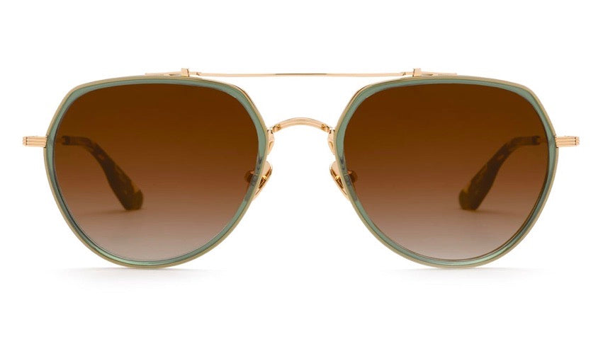 BAKER-18K Titanium / Bottle Green / Zulu