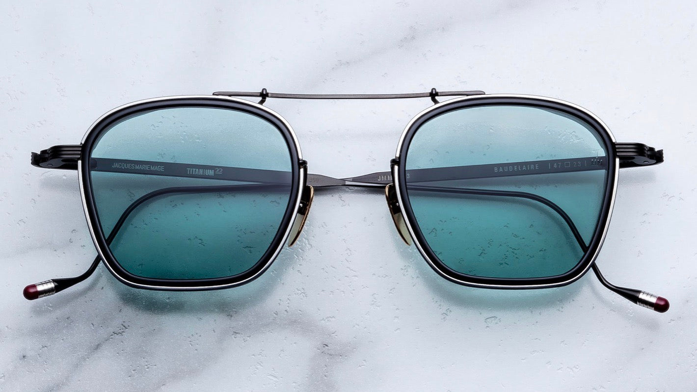 BAUDELAIRE 2-Paon / Turquoise / Polished Black