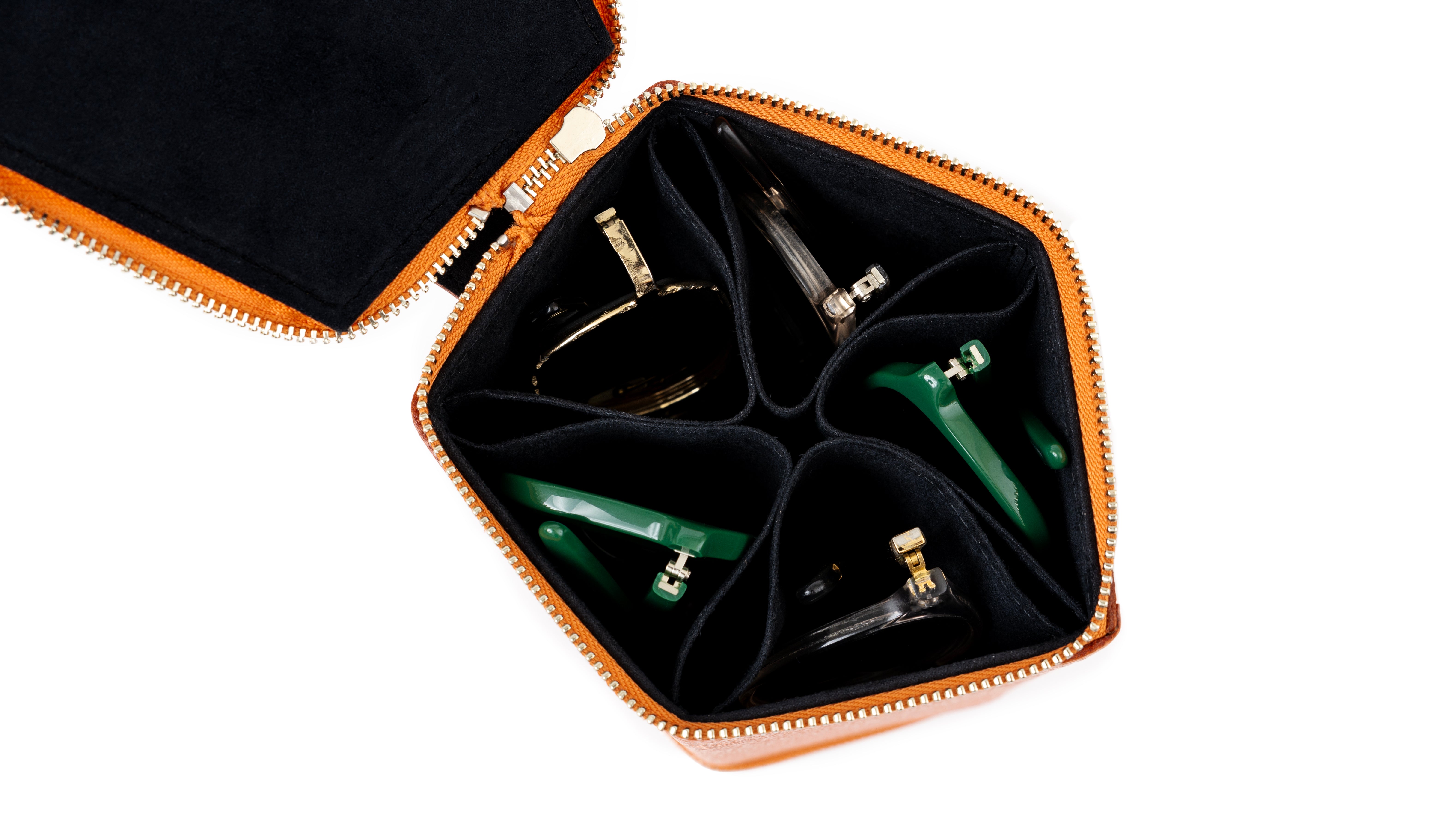 Diffuser Pentagon Prism Storage Box - Orange | Eyeglasses | Black