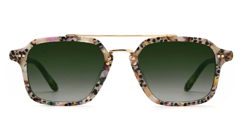 COLTON-Poppy 18K / Dark Green Gradient