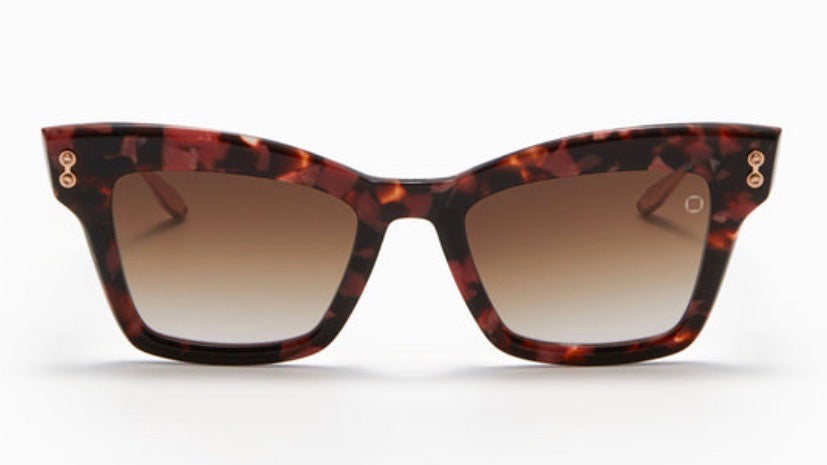 INNES-Brown Pink Swirl  / Rose Gold w/ Dark Brown to Clear