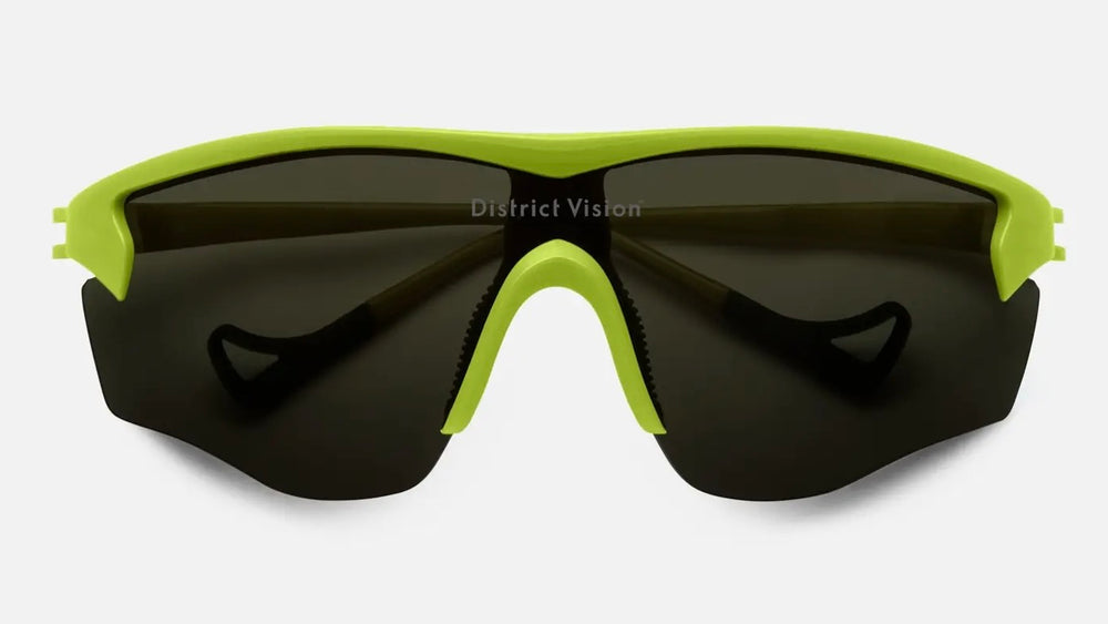 District Vision Junya Racer - Electric Green, Sunglasses
