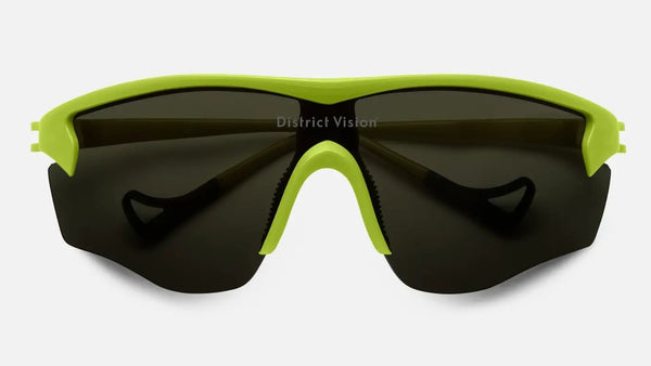 District Vision Junya Racer - Electric Green | Sunglasses | Black