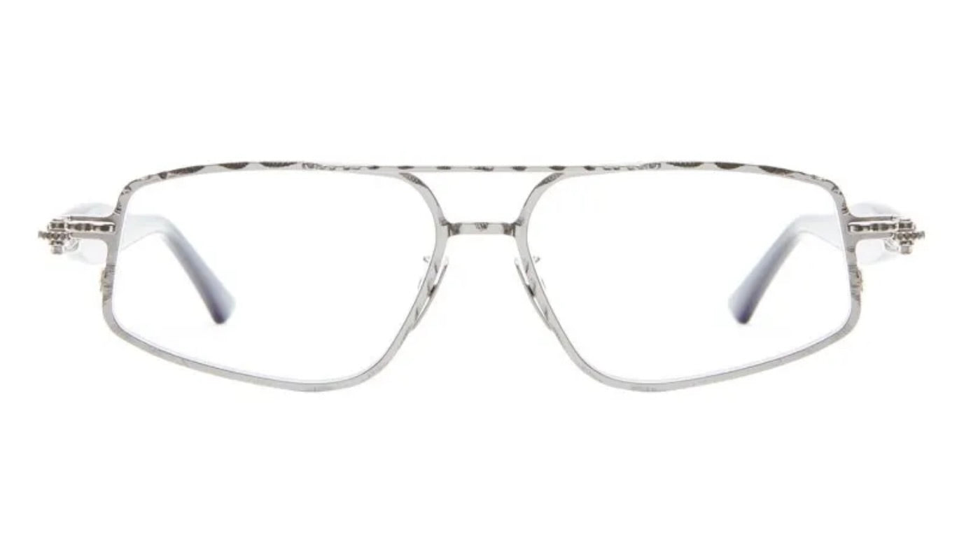 J73-SI Silver / Transparent Dark Blue / Black Shine