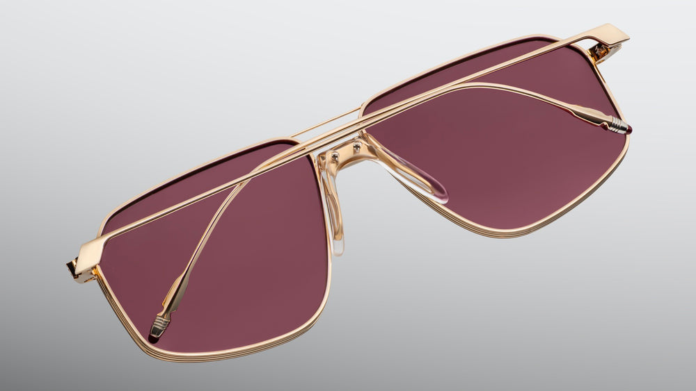 Jacques Marie Mage Jagger - Champagne | Eyeglasses | Black Optical