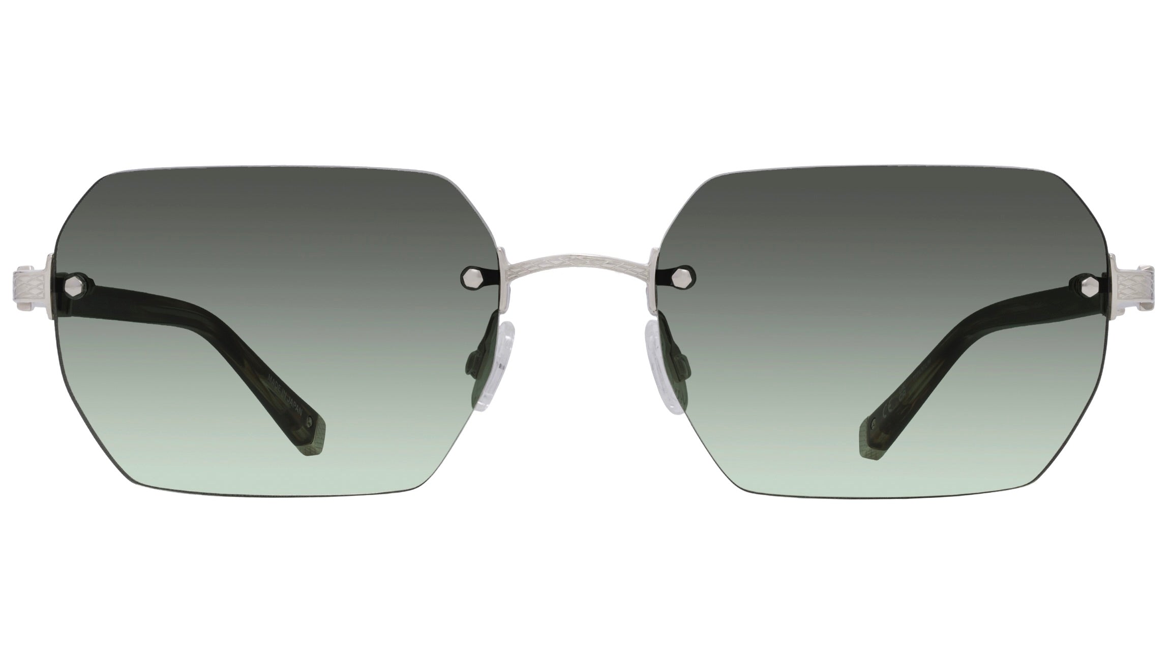 JUDE-Sulcata Tortoise / Silver / Laurel Gradient