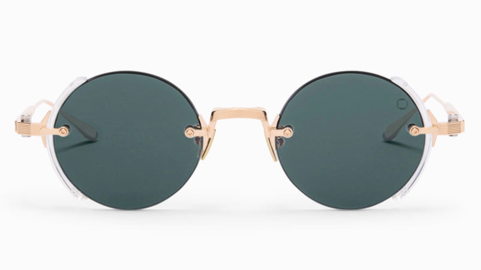 JUPITER-Shiny 12K Gold / Crystal Clear / Deep Emerald Green