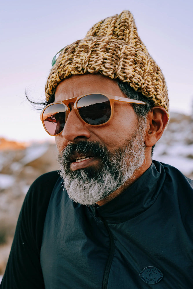 District Vision Linto Gravel Rider Sand Sunglasses Black Optical