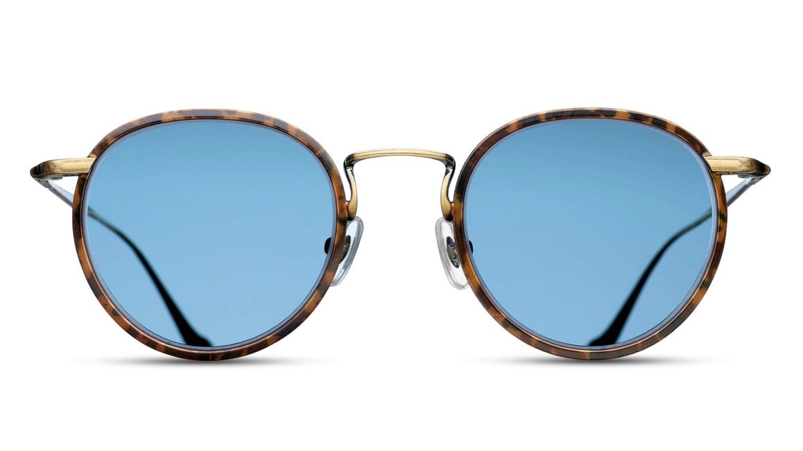 M3058-Shiny Antique Gold / Cobalt Blue