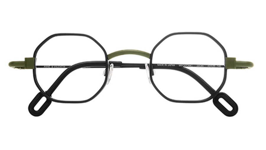 22c45 Anne Et Valentin Mecatonic - 22C45 Olive | Eyeglasses | Black Optical