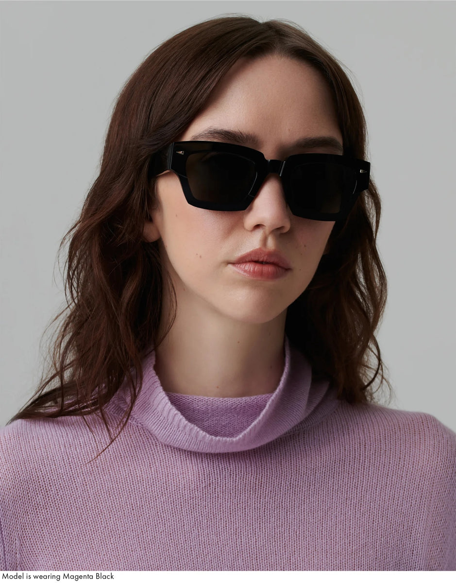 Ahlem Magenta - Black | Sunglasses | Black Optical