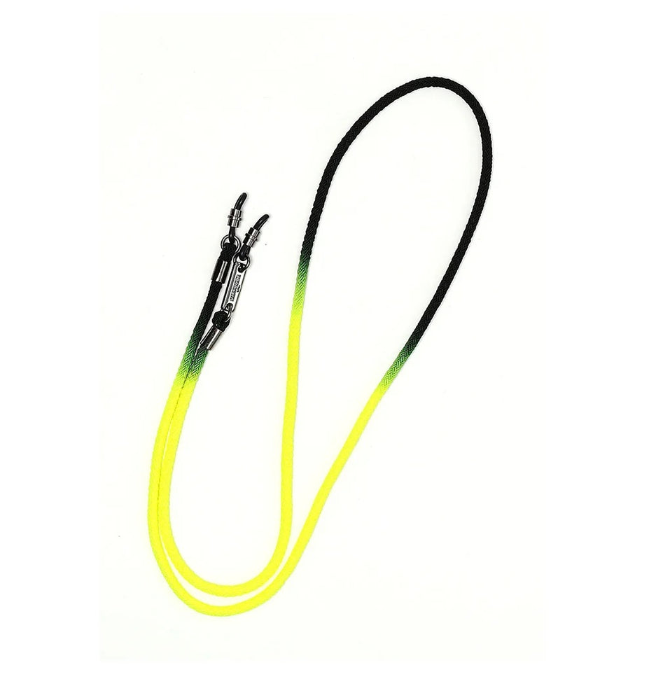 NEON COLOR DYEING GLASS CORD-Yellow / Black