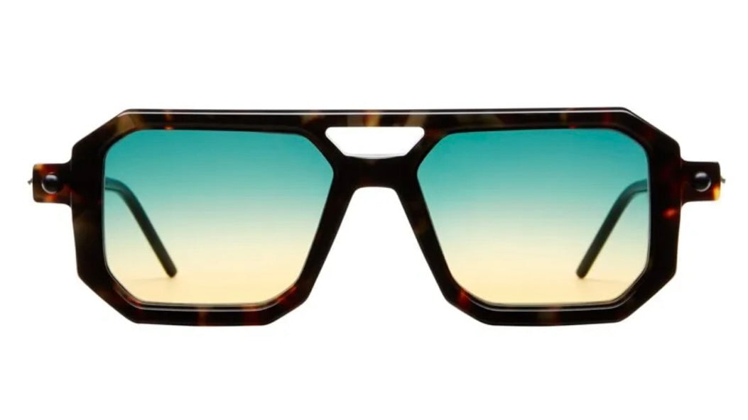 P8-TAR  Dark Tortoise / Dark Green / Black Shine / Gradient Green Orange