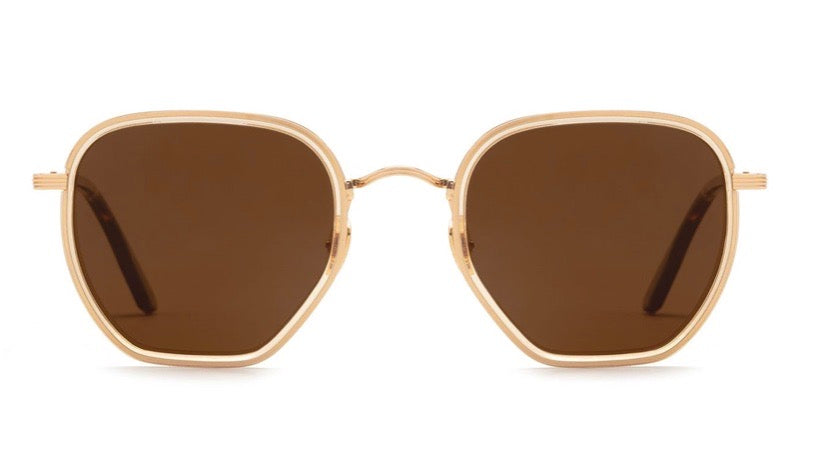 PASCAL-18K Titanium / Champagne / Rue Tortoise Polarized