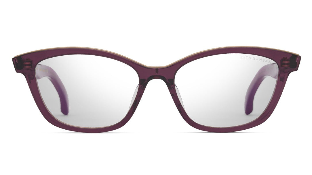 SAHVANA-Purple Glass / Brushed White Gold