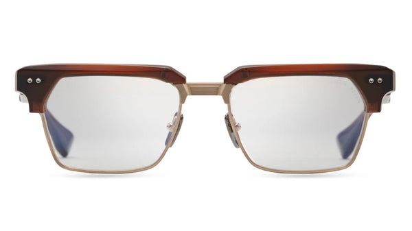 DITA Statesman sevenメガネ ブラウン ゴールド Dita Statesman Seven - Matte Root Beer | Eyeglasses | Black Optical