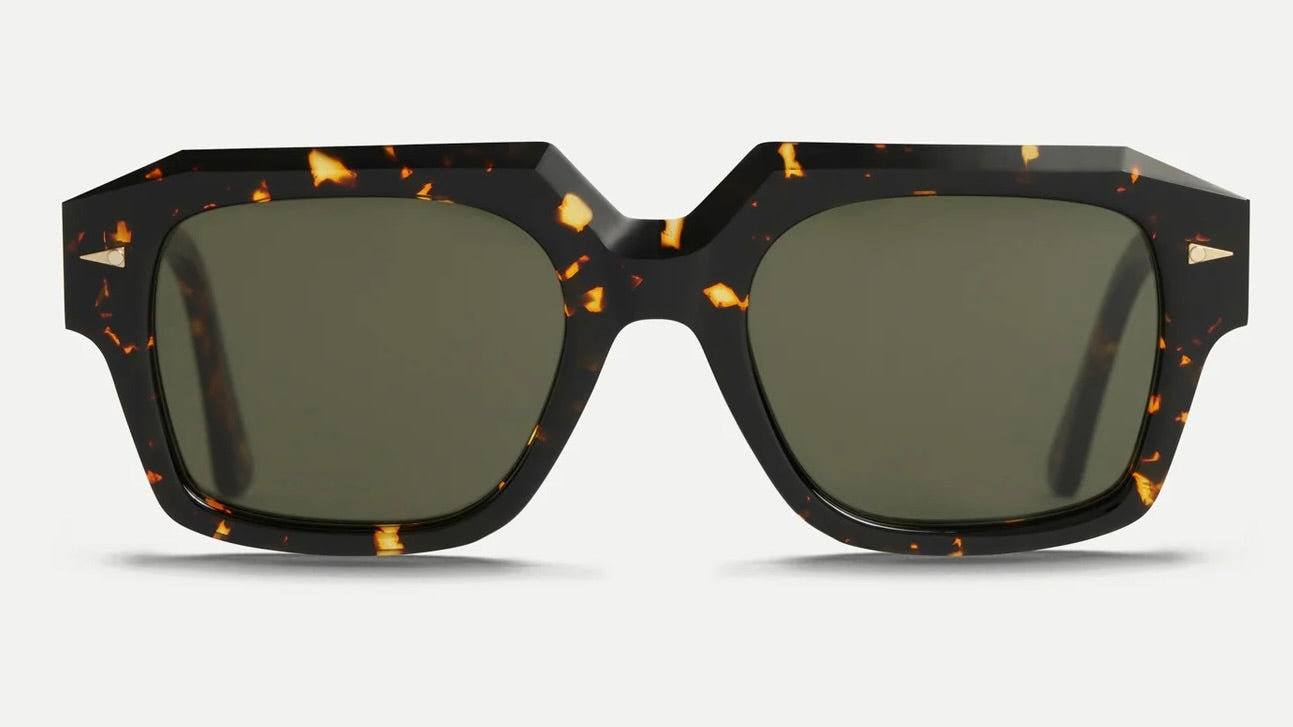 TRUDAINE-Yellow Turtle / Dark Green