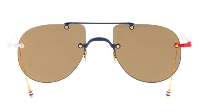 UES939A-Navy / White / Red  18K GP Titanium / Gold Flash AR