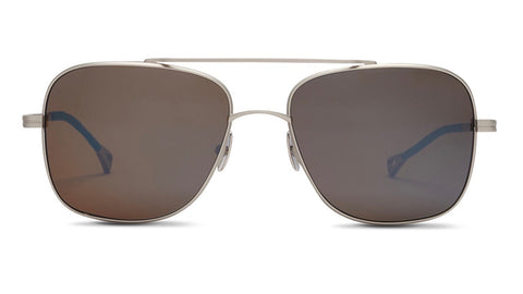 SALT. OPTICS x NORTH SAILS WAYPOINT-Matte Silver / Natural Brown