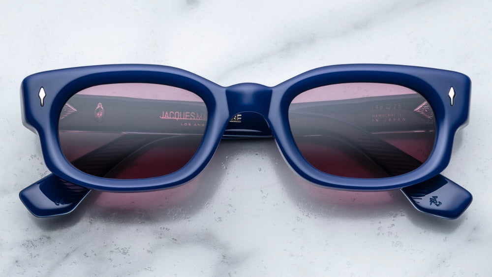 Jacques Marie Mage Whiskeyclone - Lapis | Sunglasses | Black Optical