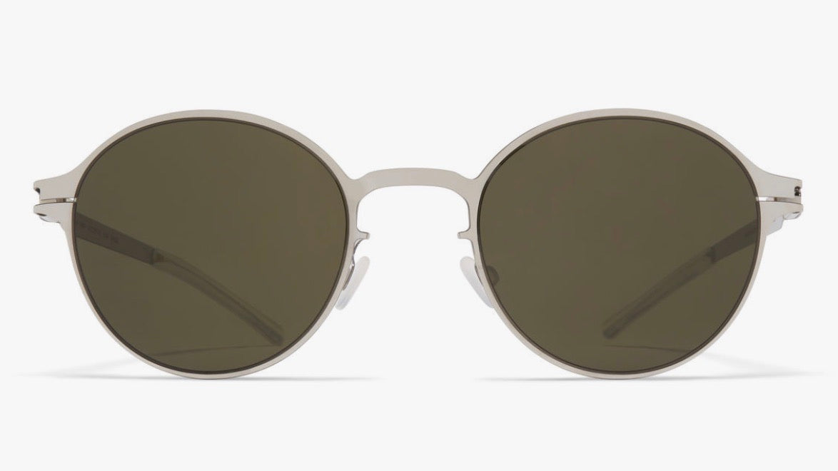 WIM-Shiny Silver / Raw Green Solid