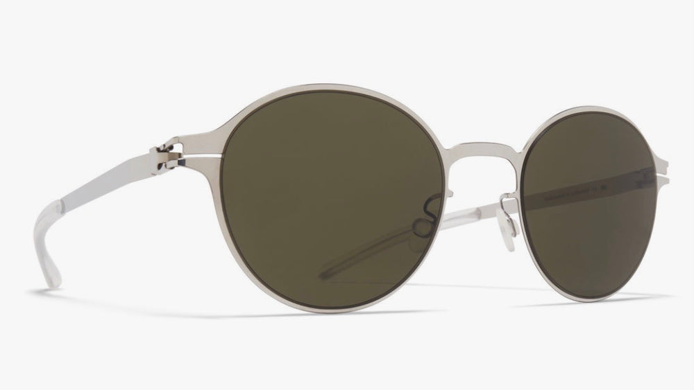 WIM-Shiny Silver / Raw Green Solid