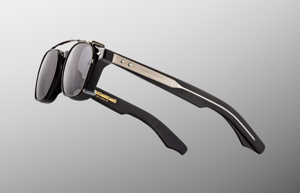 Jacques Marie Mage Zephirin Clip On 2 - Black | Eyeglasses | Black