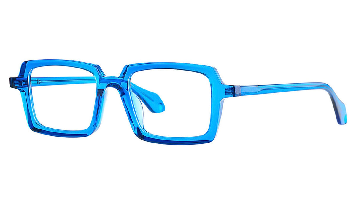 Theo Mille+86 - Fluorescent Blue | Eyeglasses | Black Optical