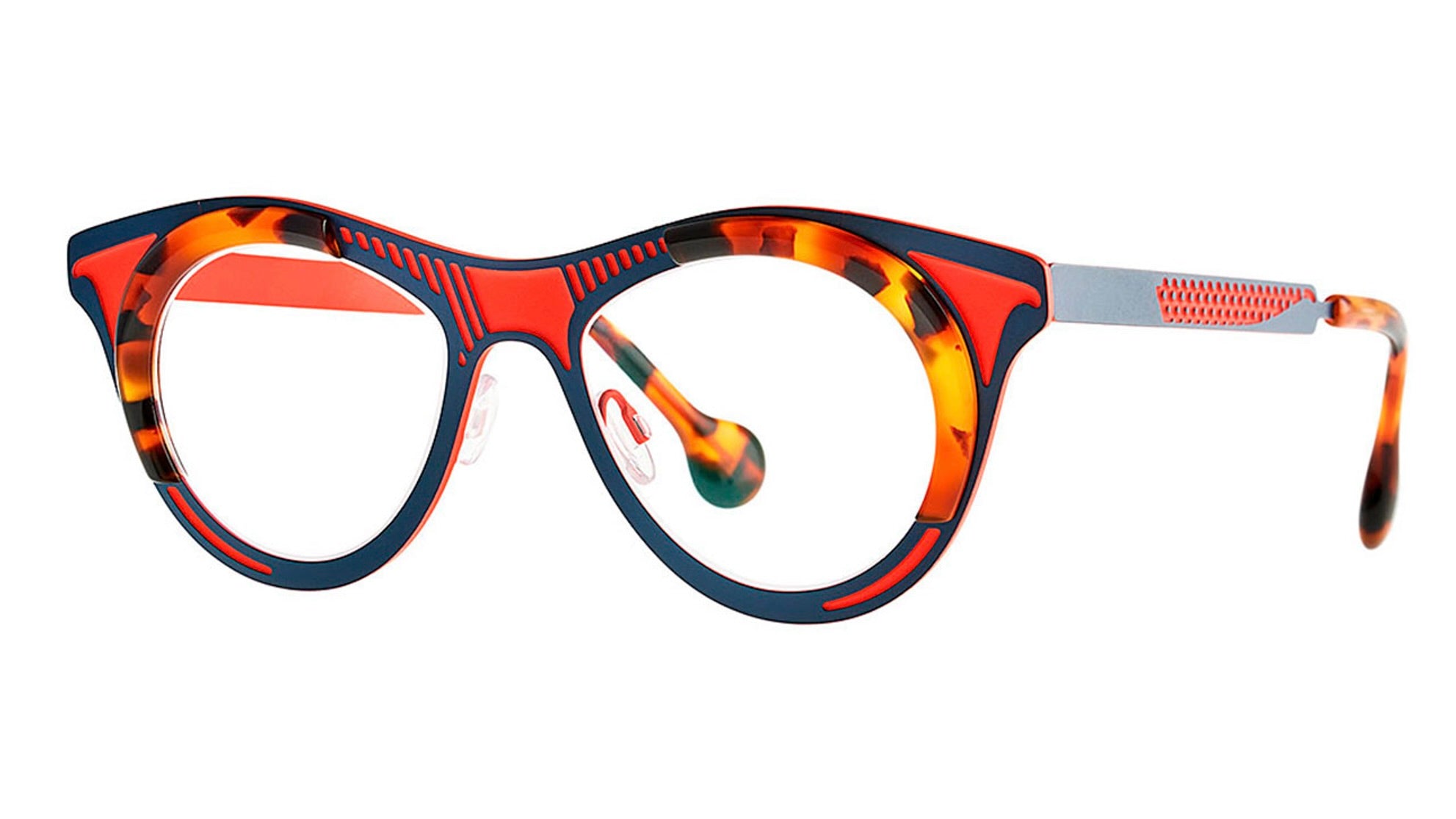 DEBBIE-Orange / Blue / Brown