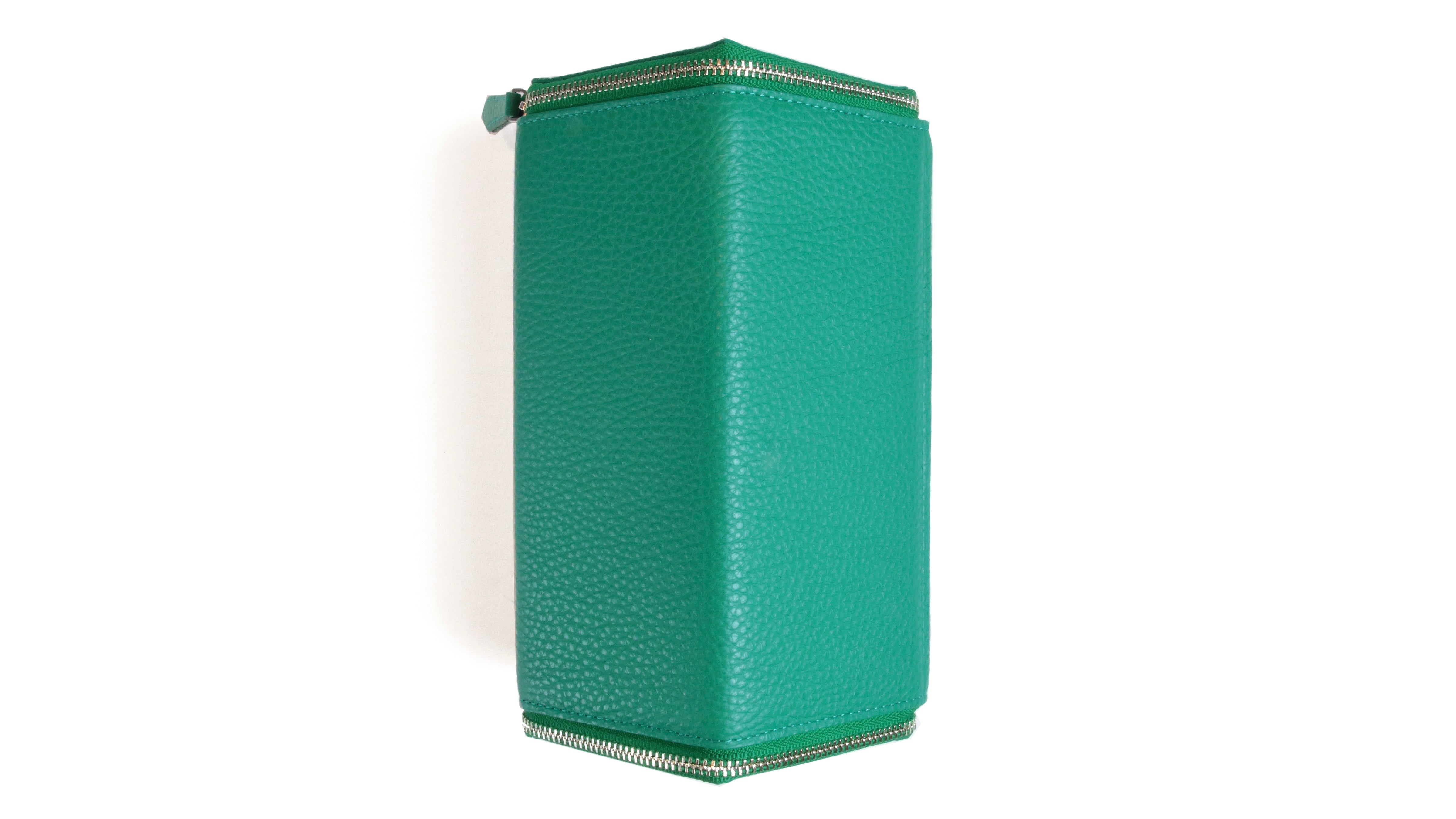 PENTAGON PRISM STORAGE BOX-Green / Brown