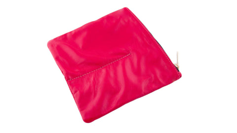 ASHER G LEATHER POUCH-Red Lamb