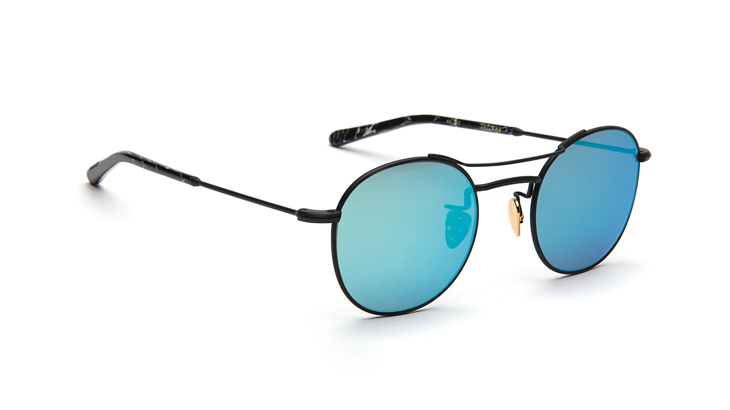 KREWE REFLECTIVE SUNGLASSES UNISEX Krewe Wayfarer Mirrored Sunglasses - Yellow Sunglasses  main image 2