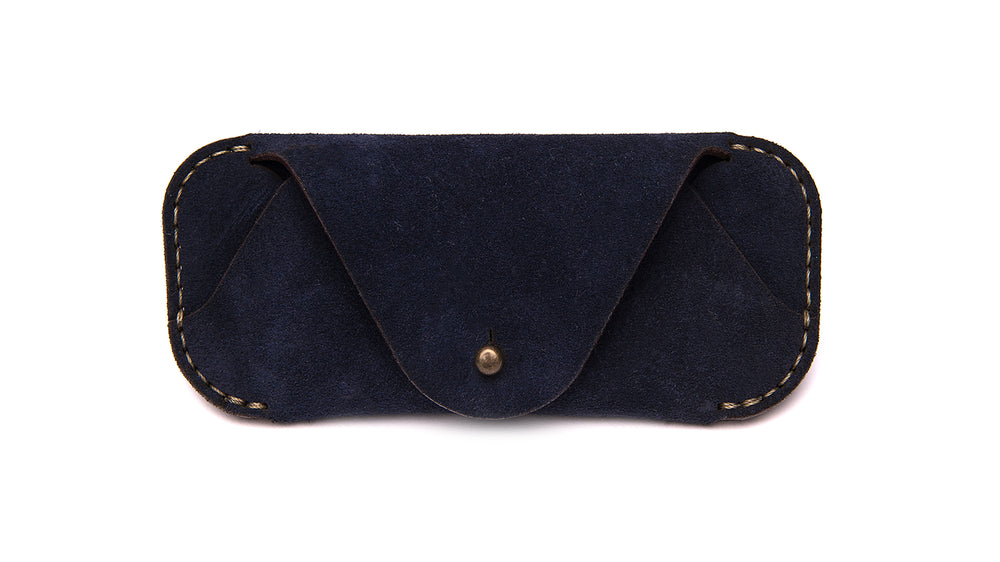 EYEWEAR SLEEVE-Navy Suede