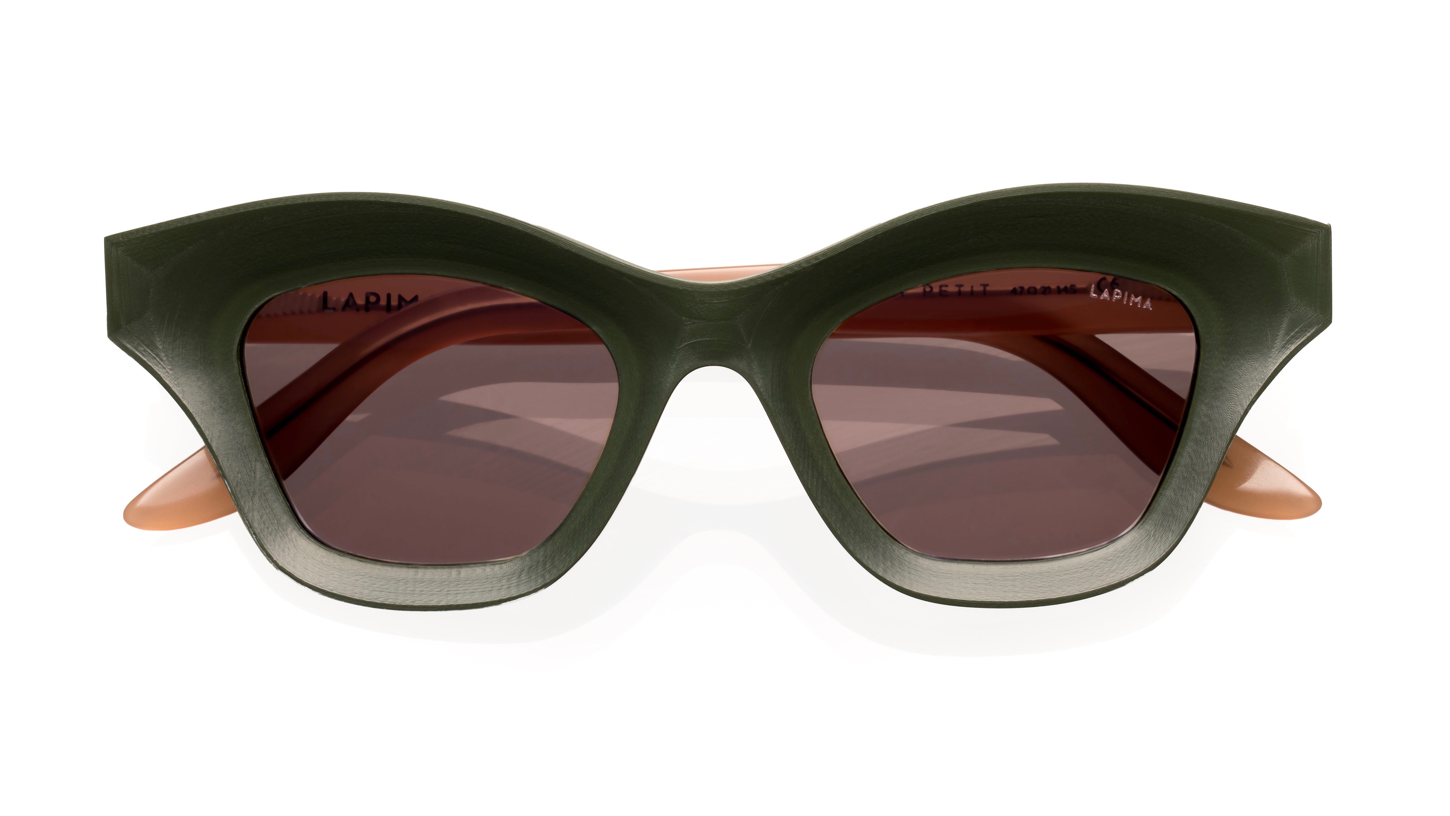 TESSA PETIT x Black Optical-Natural Green / Solid Brown