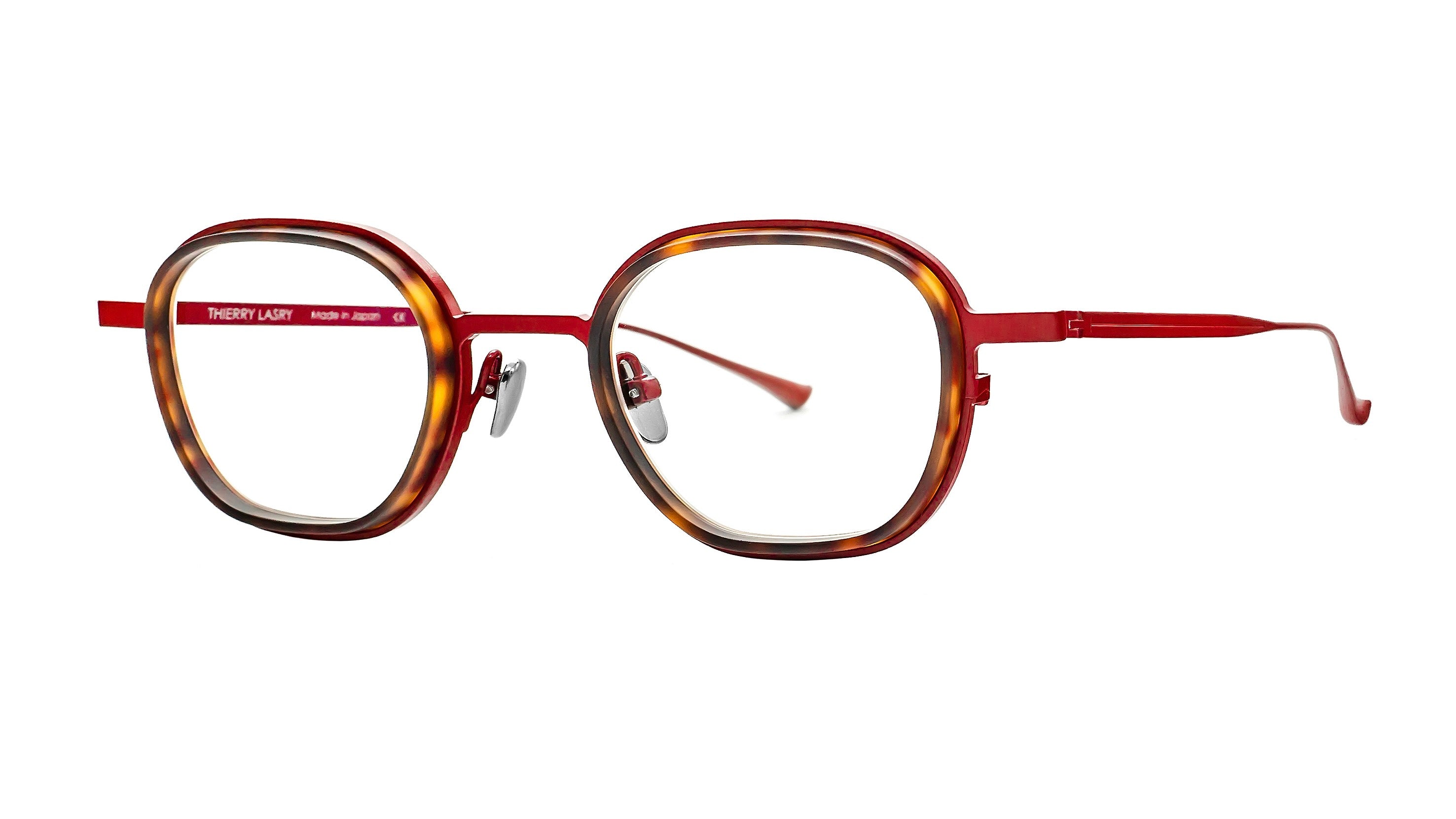 TRIPPY-Matte red / Brown tortoise