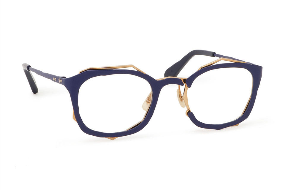 Masahiromaruyama Doodle Mm0046 - 03 Navy | Eyeglasses | Black Optical