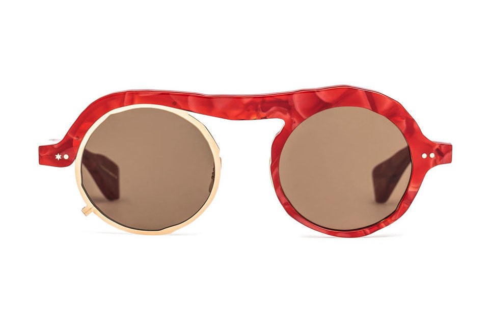 MONOCLE MM0051-Marble Red / Gold / Brown